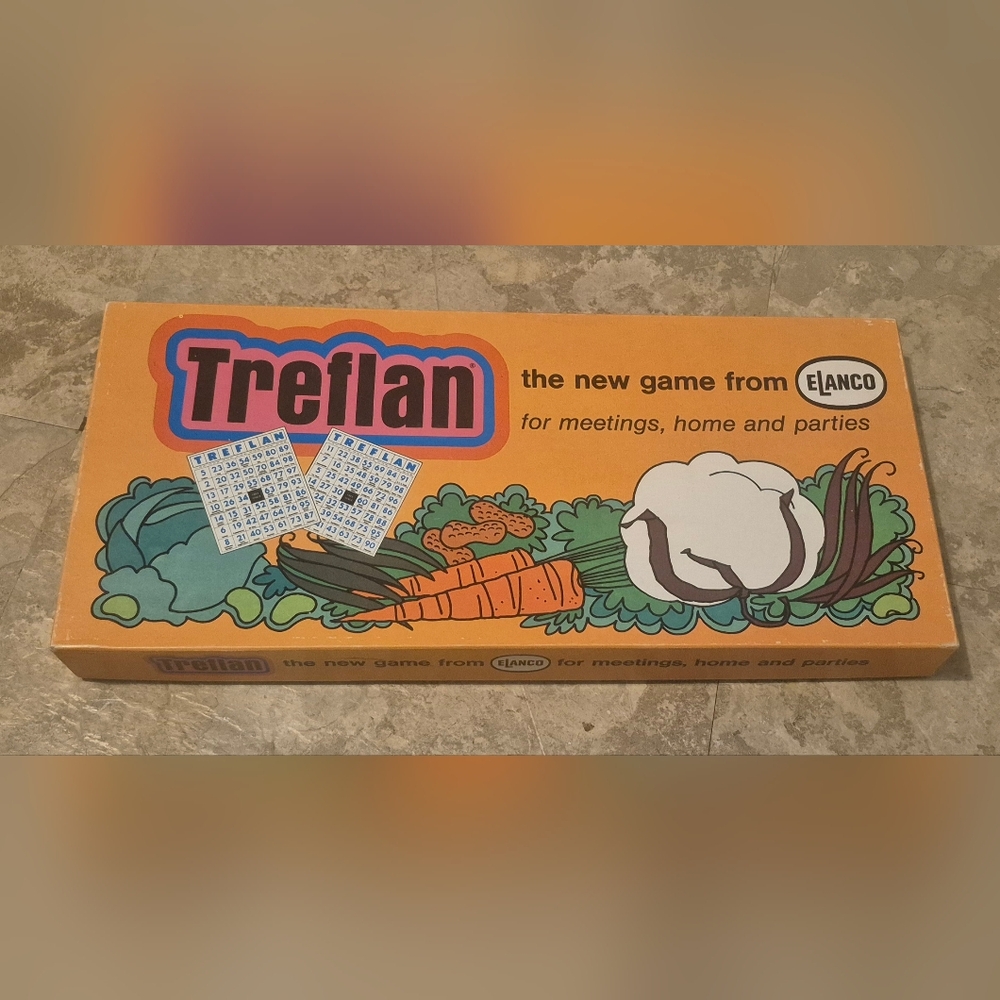 Title:Vintage 1970s Tretlan Elanco Farm Bingo Game – Rare Promotional Board...